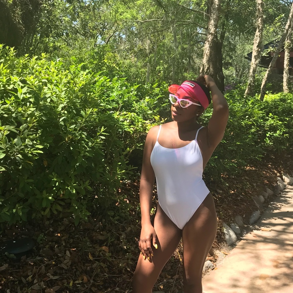 White Swim Suit